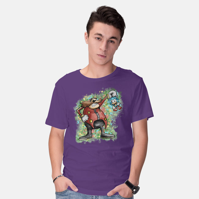 Strange Hedgehog-Mens-Basic-Tee-nickzzarto