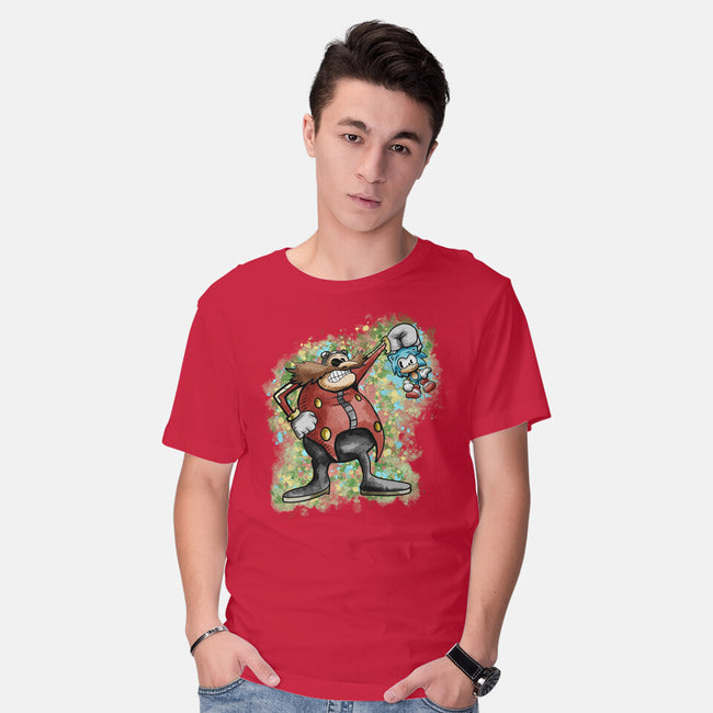 Strange Hedgehog-Mens-Basic-Tee-nickzzarto