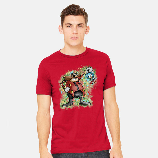 Strange Hedgehog-Mens-Heavyweight-Tee-nickzzarto