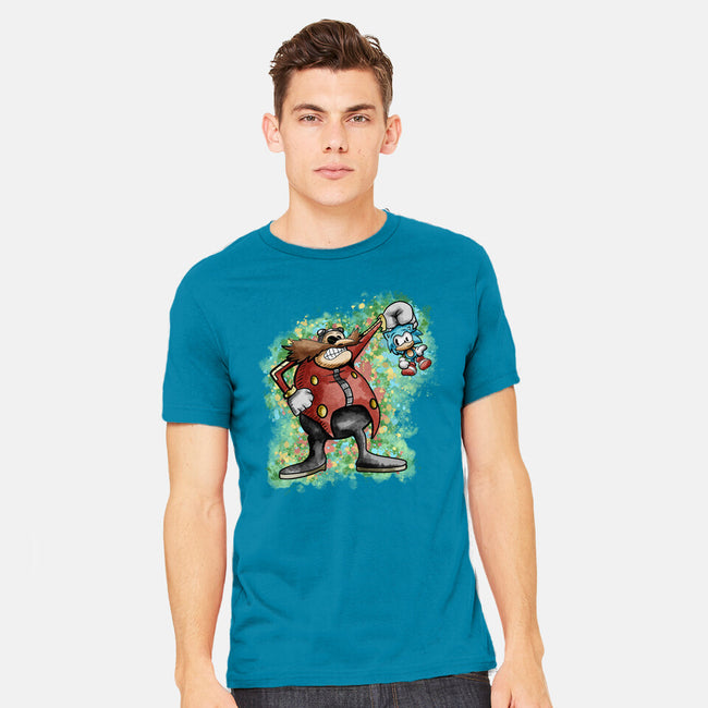 Strange Hedgehog-Mens-Heavyweight-Tee-nickzzarto