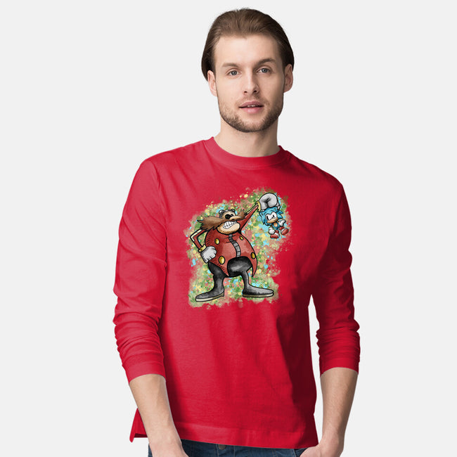 Strange Hedgehog-Mens-Long Sleeved-Tee-nickzzarto