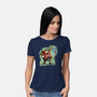Strange Hedgehog-Womens-Basic-Tee-nickzzarto