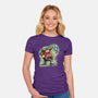 Strange Hedgehog-Womens-Fitted-Tee-nickzzarto