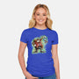 Strange Hedgehog-Womens-Fitted-Tee-nickzzarto