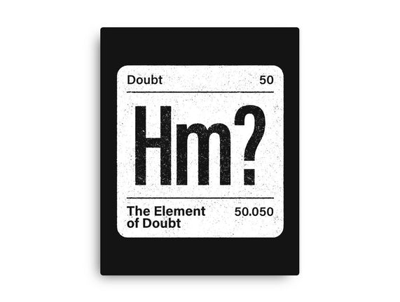 The Element Of Doubt