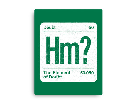 The Element Of Doubt