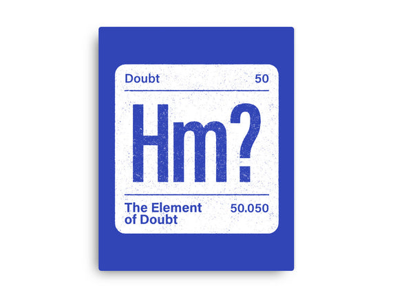 The Element Of Doubt