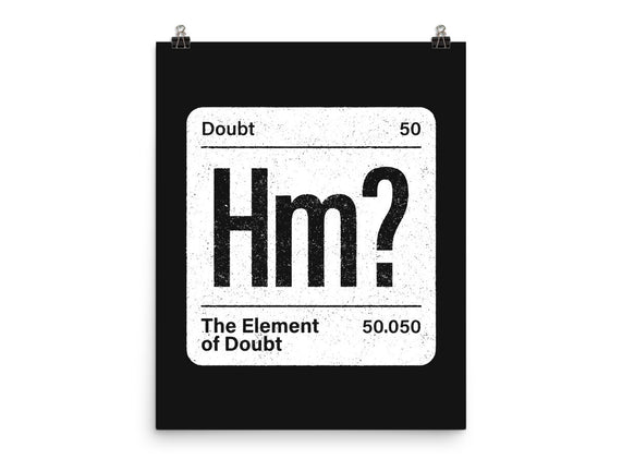 The Element Of Doubt