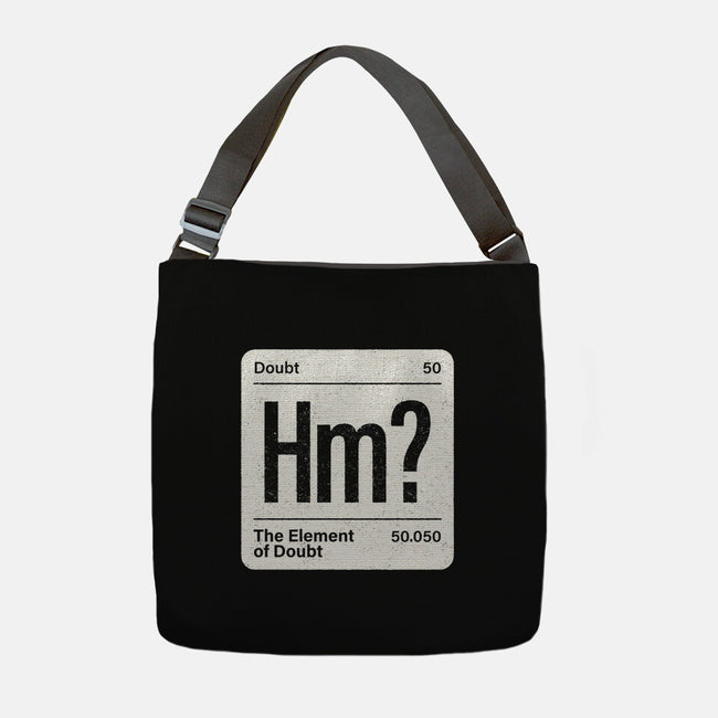 The Element Of Doubt-None-Adjustable Tote-Bag-Popnotic