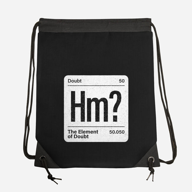 The Element Of Doubt-None-Drawstring-Bag-Popnotic