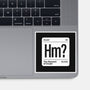 The Element Of Doubt-None-Glossy-Sticker-Popnotic