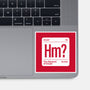 The Element Of Doubt-None-Glossy-Sticker-Popnotic