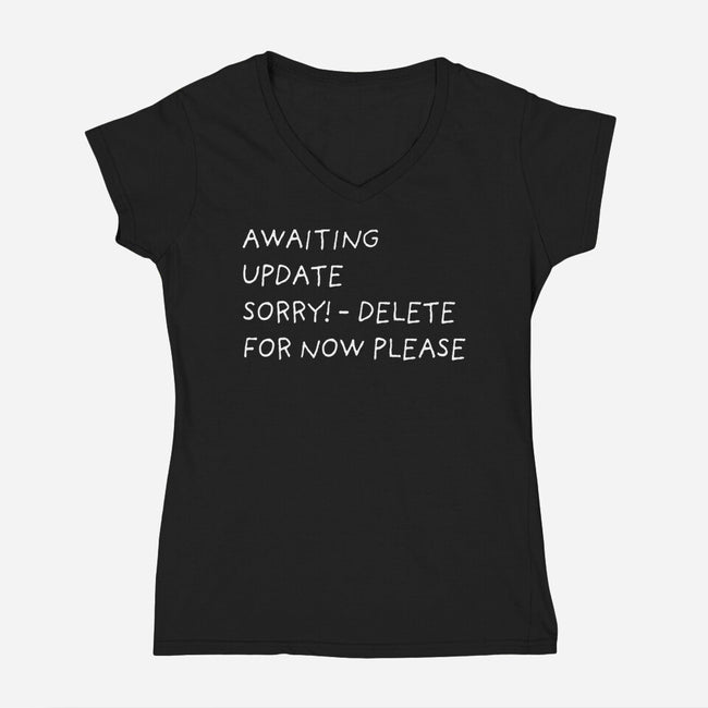 Well Dressed-Womens-V-Neck-Tee-rocketman_art