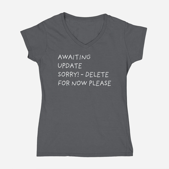 Well Dressed-Womens-V-Neck-Tee-rocketman_art