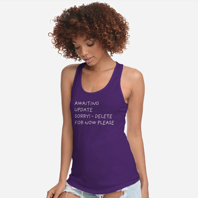 Well Dressed-Womens-Racerback-Tank-rocketman_art