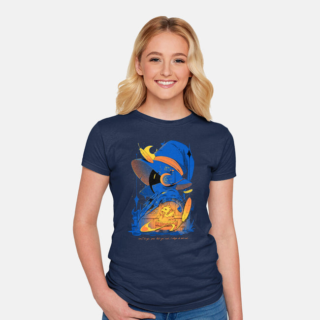 Maybe We Don't Exist-Womens-Fitted-Tee-Kabuto Studio