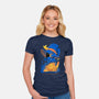 Maybe We Don't Exist-Womens-Fitted-Tee-Kabuto Studio