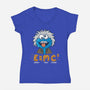 Cookie Science-Womens-V-Neck-Tee-erion_designs
