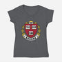 Banana University-Womens-V-Neck-Tee-erion_designs