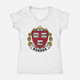 Banana University-Womens-V-Neck-Tee-erion_designs
