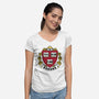 Banana University-Womens-V-Neck-Tee-erion_designs