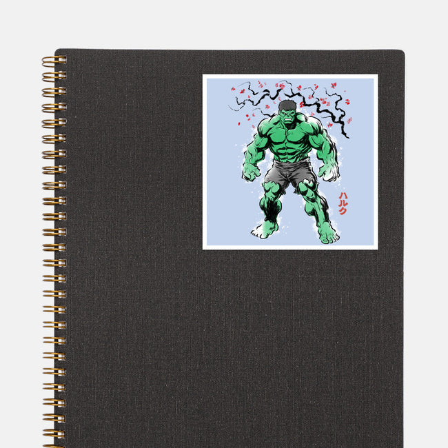 Gamma Titan Sumi-E-None-Glossy-Sticker-Astrobot Invention