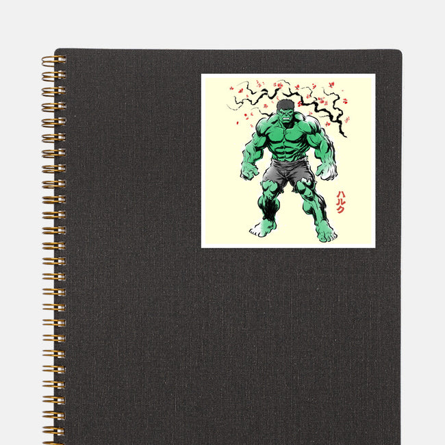 Gamma Titan Sumi-E-None-Glossy-Sticker-Astrobot Invention