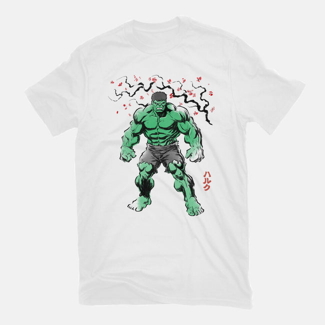 Gamma Titan Sumi-E-Womens-Basic-Tee-Astrobot Invention