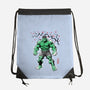 Gamma Titan Sumi-E-None-Drawstring-Bag-Astrobot Invention