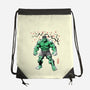 Gamma Titan Sumi-E-None-Drawstring-Bag-Astrobot Invention