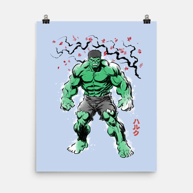 Gamma Titan Sumi-E-None-Matte-Poster-Astrobot Invention