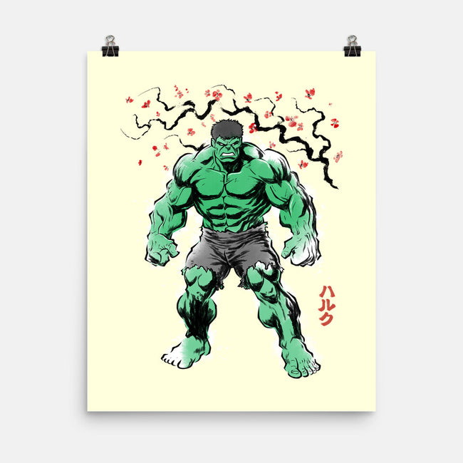 Gamma Titan Sumi-E-None-Matte-Poster-Astrobot Invention