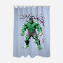 Gamma Titan Sumi-E-None-Polyester-Shower Curtain-Astrobot Invention