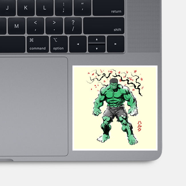 Gamma Titan Sumi-E-None-Glossy-Sticker-Astrobot Invention