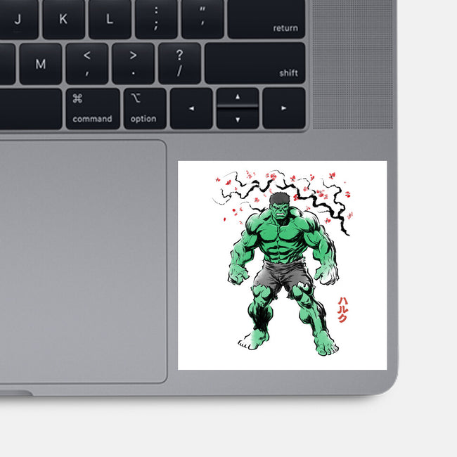 Gamma Titan Sumi-E-None-Glossy-Sticker-Astrobot Invention