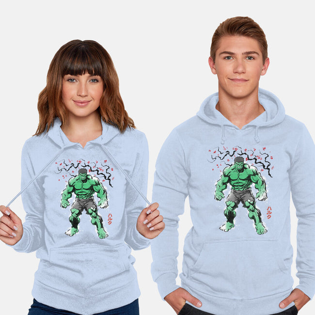 Gamma Titan Sumi-E-Unisex-Pullover-Sweatshirt-Astrobot Invention