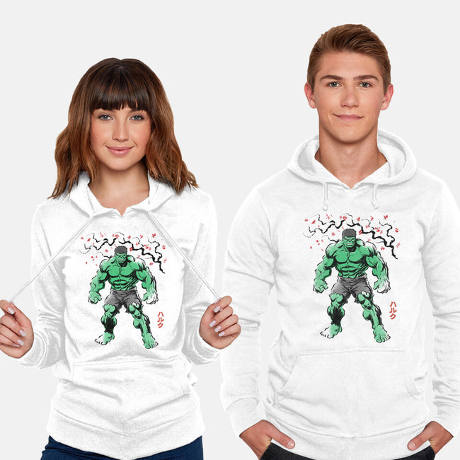 Gamma Titan Sumi-E-Unisex-Pullover-Sweatshirt-Astrobot Invention