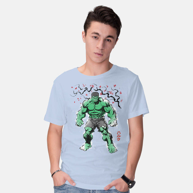 Gamma Titan Sumi-E-Mens-Basic-Tee-Astrobot Invention