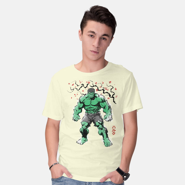 Gamma Titan Sumi-E-Mens-Basic-Tee-Astrobot Invention