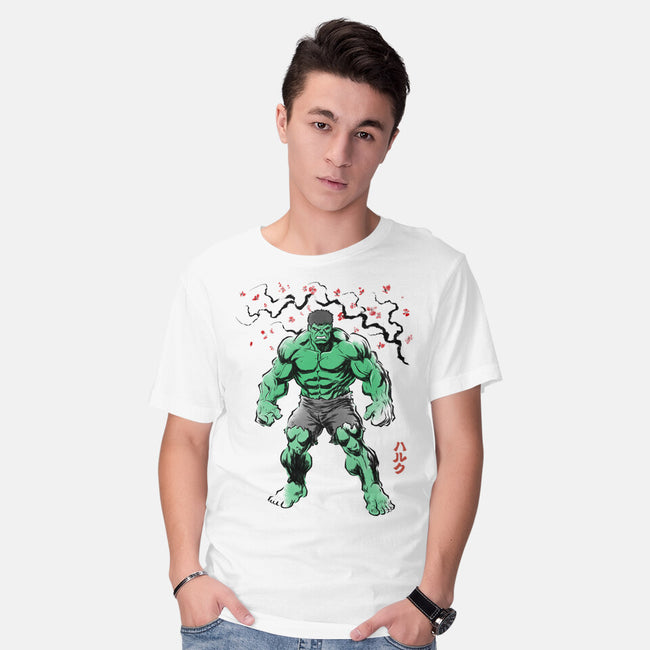 Gamma Titan Sumi-E-Mens-Basic-Tee-Astrobot Invention