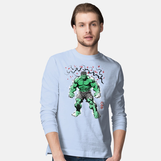Gamma Titan Sumi-E-Mens-Long Sleeved-Tee-Astrobot Invention