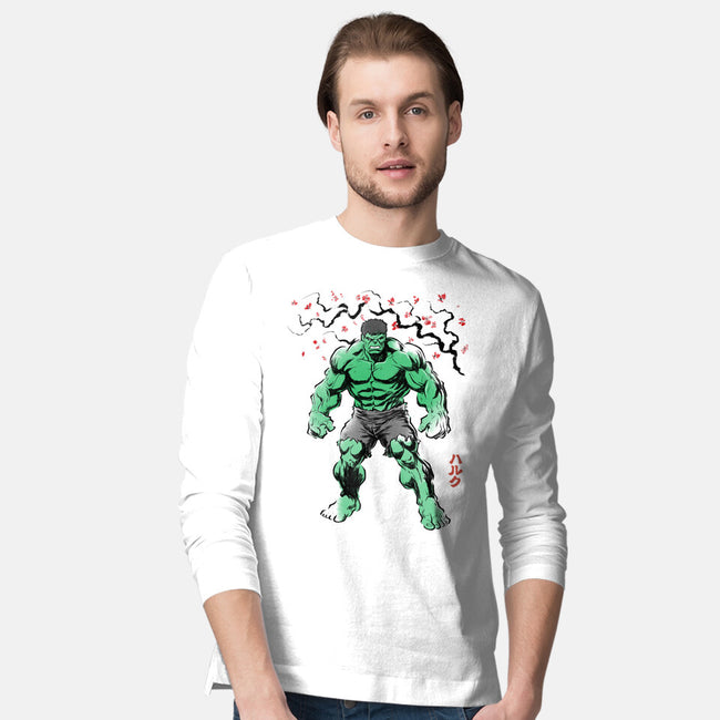 Gamma Titan Sumi-E-Mens-Long Sleeved-Tee-Astrobot Invention