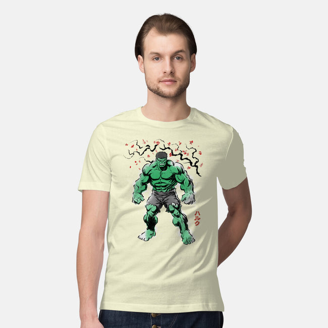 Gamma Titan Sumi-E-Mens-Premium-Tee-Astrobot Invention