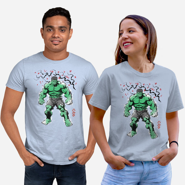 Gamma Titan Sumi-E-Unisex-Basic-Tee-Astrobot Invention