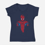 A New Day Spider-Womens-V-Neck-Tee-DrMonekers