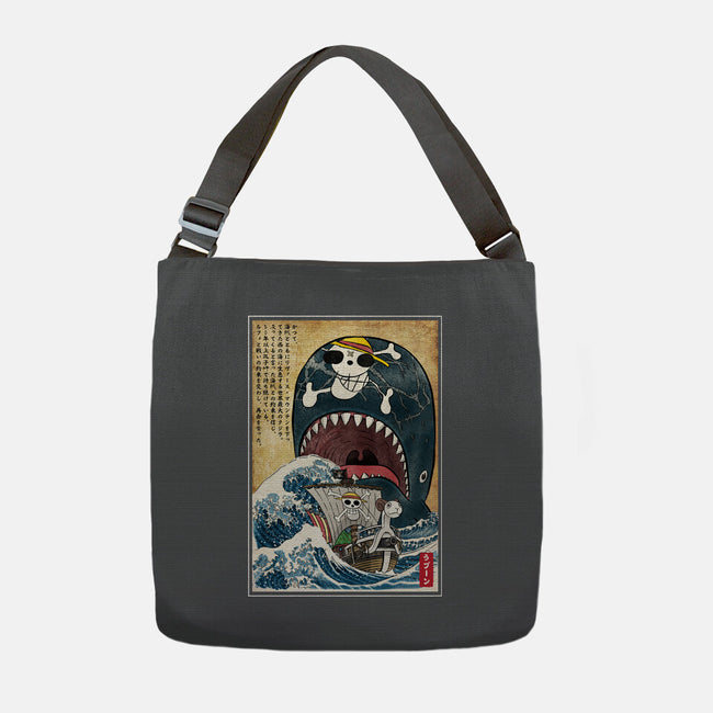 Goodbye Laboon Woodblock-None-Adjustable Tote-Bag-DrMonekers
