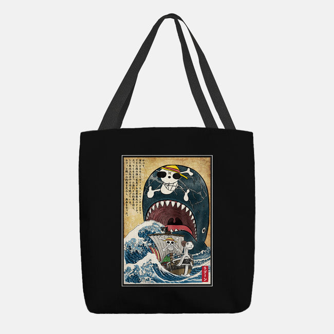 Goodbye Laboon Woodblock-None-Basic Tote-Bag-DrMonekers