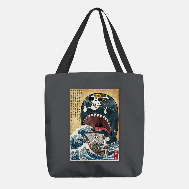 Goodbye Laboon Woodblock-None-Basic Tote-Bag-DrMonekers