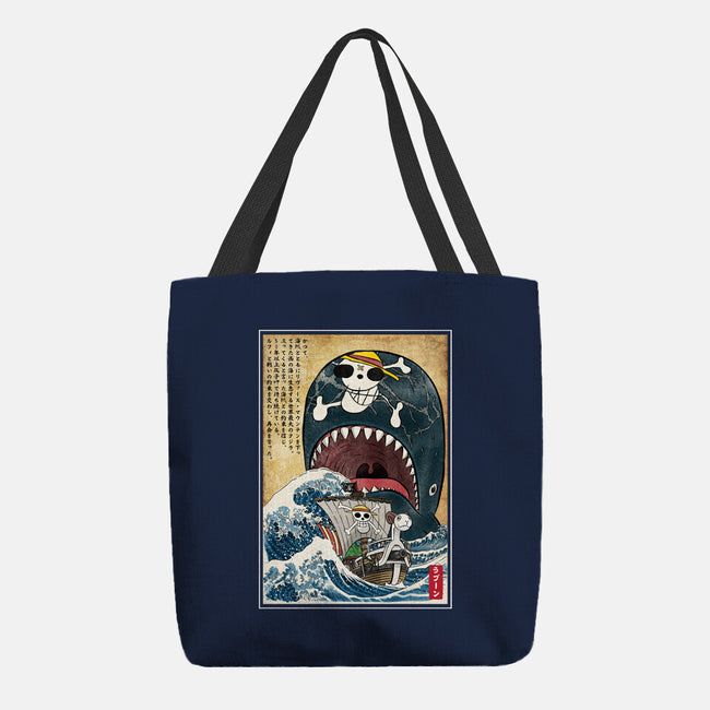 Goodbye Laboon Woodblock-None-Basic Tote-Bag-DrMonekers