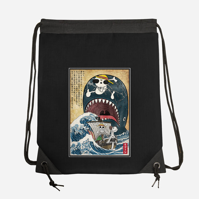 Goodbye Laboon Woodblock-None-Drawstring-Bag-DrMonekers